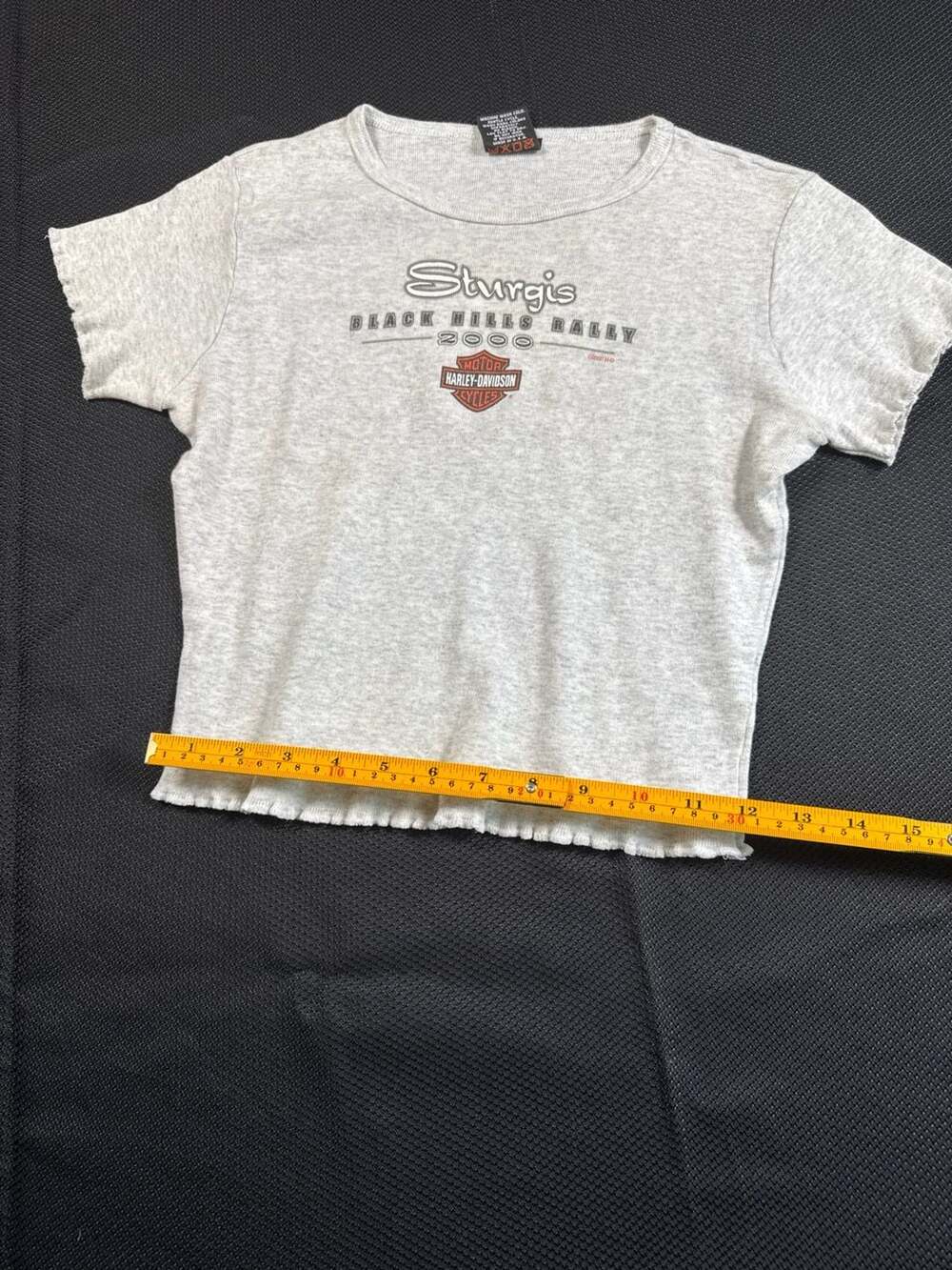 Vintage 2000 Harley-Davidson Sturgis Black Hills Rally 60th Baby Tee Size S - Picture 7 of 12